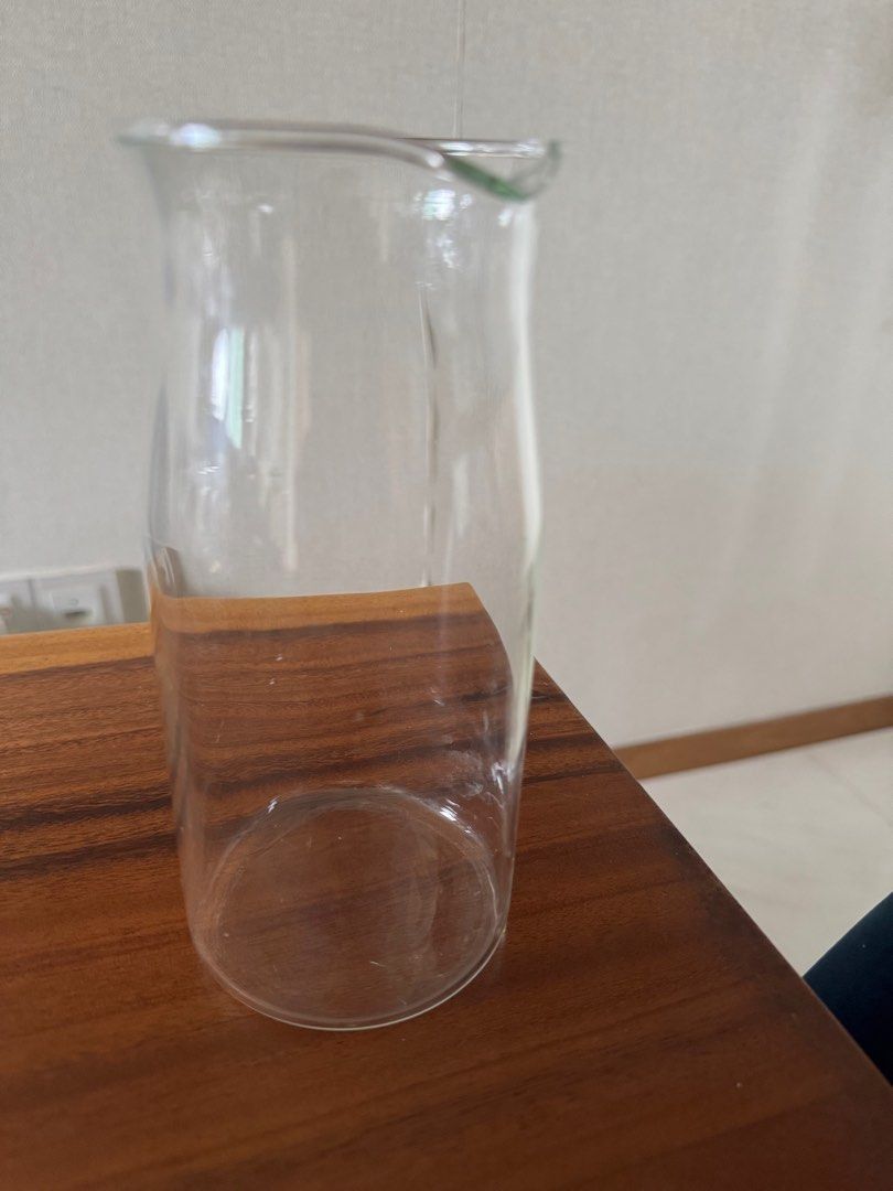 Clear Glass Pitcher with Spout