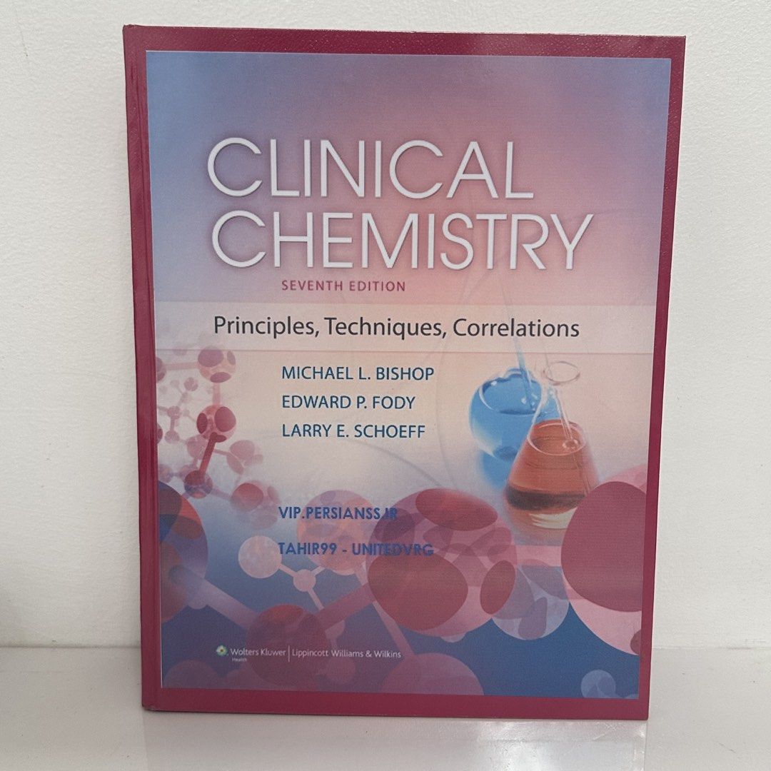 Clinical Chemistry 7th Edition Principles Techniques Correlations Textbook Reprint & Bound Copy (Category: Textbooks) located in Manila. Submitted by klbentables (Listing ID 1442978237, Image 1). Description: - Clinical Chemistry textbook, 7th Edition - With Minimal Annotations on Few Chapters - Authors: Bishop, Fody, and Schoeff - Covers principles, techniques, and correlations - Excellent reference for clinical chemistry students - Some pages h