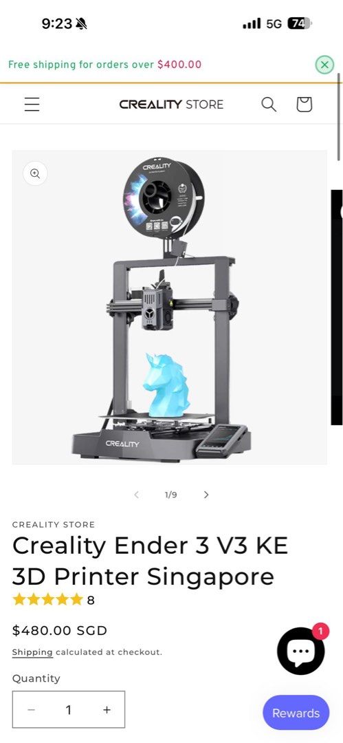Creality Ender 3 V3 KE 3D Printer478244417904977920