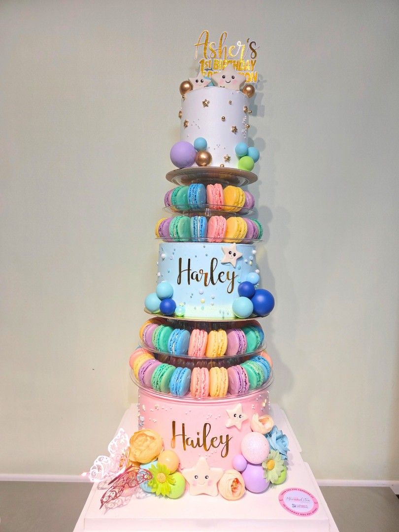 Customizable Birthday Cakes with Macaron Towers (Category: Homemade Bakes) located in Manila. Submitted by mrjmcns017. (Listing ID 1443016275, Image 3). Description: - Beautiful custom cakes for birthdays and celebrations. - Each cake features a unique design with a macaron tower. - Various themes and colors available to match your event. - Ideal for kids' parties or any special occasion. Visit our Fb Page : MacaronCiTea Order your dream cake tod