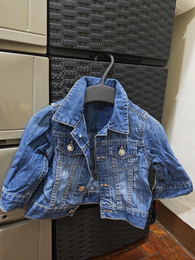 denim jacket for baby (Category: Babies & Kids Fashion) located in Santa Rosa. Submitted by authenticsforless (Listing ID 1442991767, Image 1). Description: good for 12-18 months.