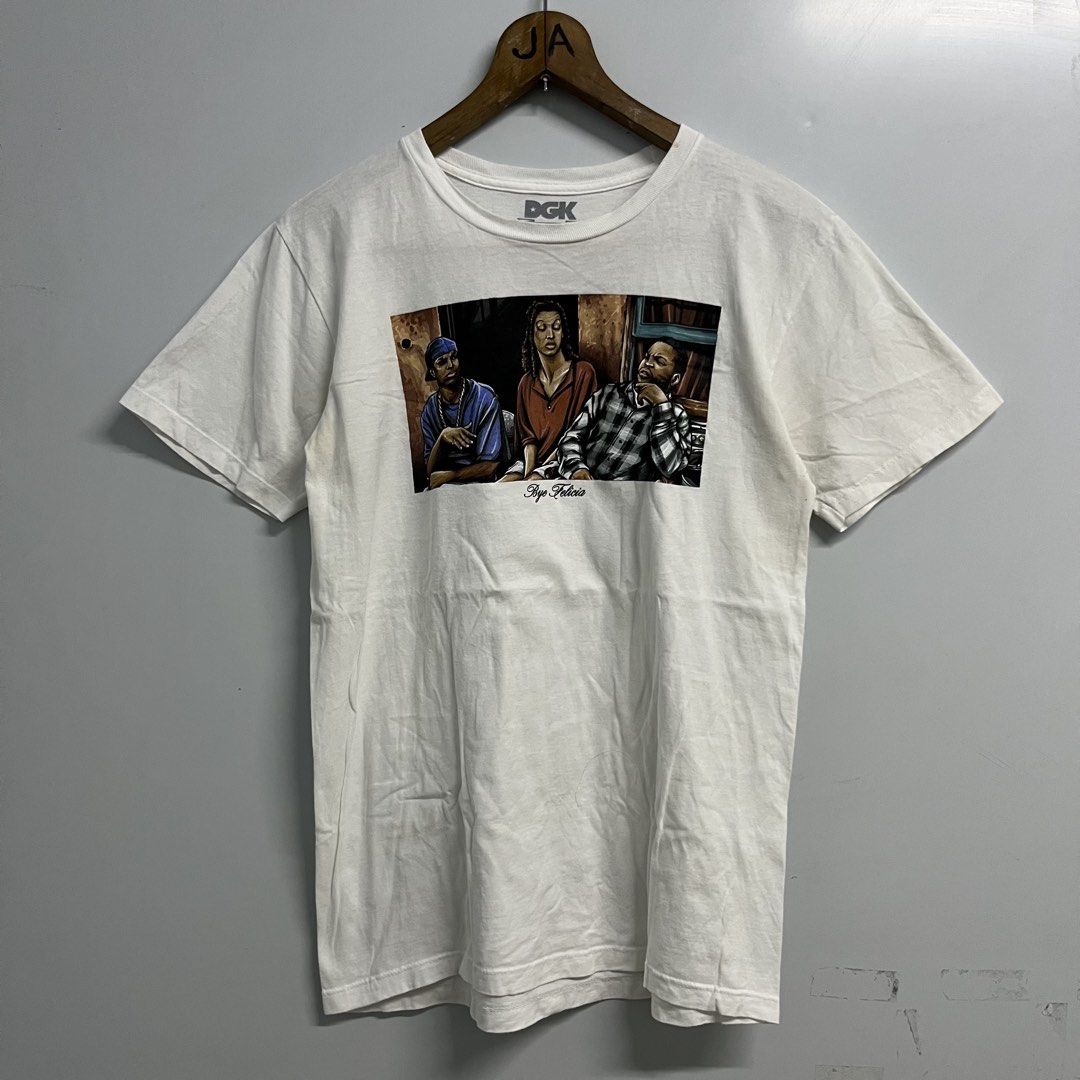 DGK - Friday “Bye Felicia” Shirt (Category: Tshirts & Polo Shirts ) located in Batangas. Submitted by wornwear.ph (Listing ID 1443085261, Image 2). Description: DGK - Friday “Bye Felicia” Shirt Small Width 19 inches Length 26” Has marks on armpit, needs wash 9/10 Good condition 399 only!.