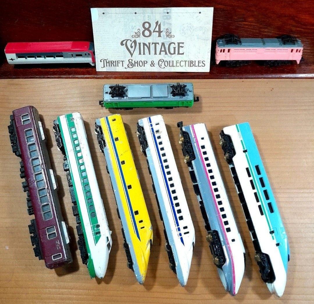 Die-cast Train Collectibles (Category: Vehicle & Diecast Models) located in Las Pinas. Submitted by 84vintage (Listing ID 1443040756, Image 2). Description: TAKE ALL! Die-cast big collectible trains with small freebie trains that also looks detailed. Sold as is parin. Great for gifts and are collectible. Actual photos posted. Please examine them carefully as they are part of the description. --📌 MUST READ Before Dealing with us 📌-- ⚠️Price is p