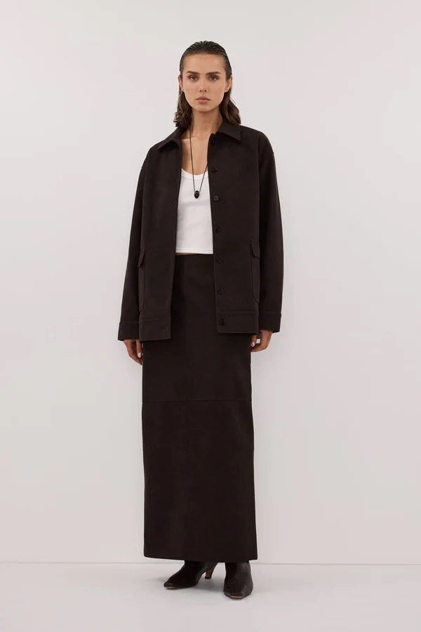 DISSH Bitter Chocolate Oversized Jacket (Category: Coats, Jackets and Outerwear) located in Pasig City. Submitted by helpsisdeclutter (Listing ID 1443047721, Image 1). Description: Oversized Fits more like M-L.
