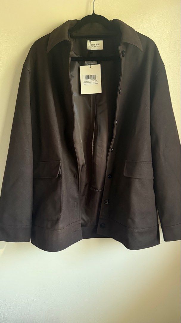 DISSH Bitter Chocolate Oversized Jacket (Category: Coats, Jackets and Outerwear) located in Pasig City. Submitted by helpsisdeclutter (Listing ID 1443047721, Image 3). Description: Oversized Fits more like M-L.