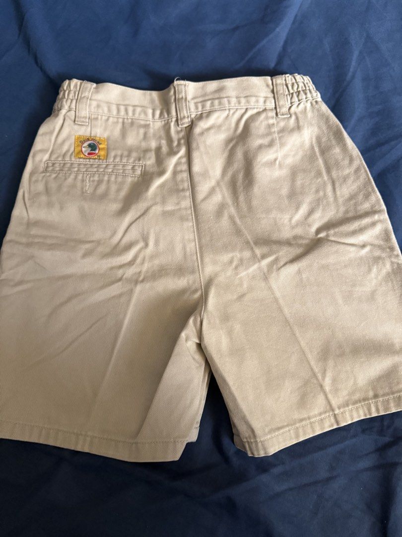 Duck Head Khaki Pleated Shorts (Category: Babies & Kids Fashion) located in Bulacan. Submitted by emjay_17 (Listing ID 1443004425, Image 2). Description: - Classic khaki shorts from Duck Head - Features pleated front - Elastic waistband for comfort - Two side pockets and one back pocket - Versatile for casual or smart-casual outfits - Measurements available in photos.