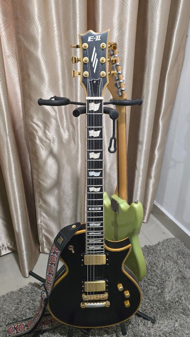 ESP E-II Eclipse (Category: Musical Instruments) located in Kuala Lumpur. Submitted by meyfth (Listing ID 1442966492, Image 1). Description: - EMG 81/60 - Ebony FB - Gotoh hardware - Made in Japan - Guitar only (No hardcase) - Slightly negotiable - COD only (Bandar Sri Permaisuri).