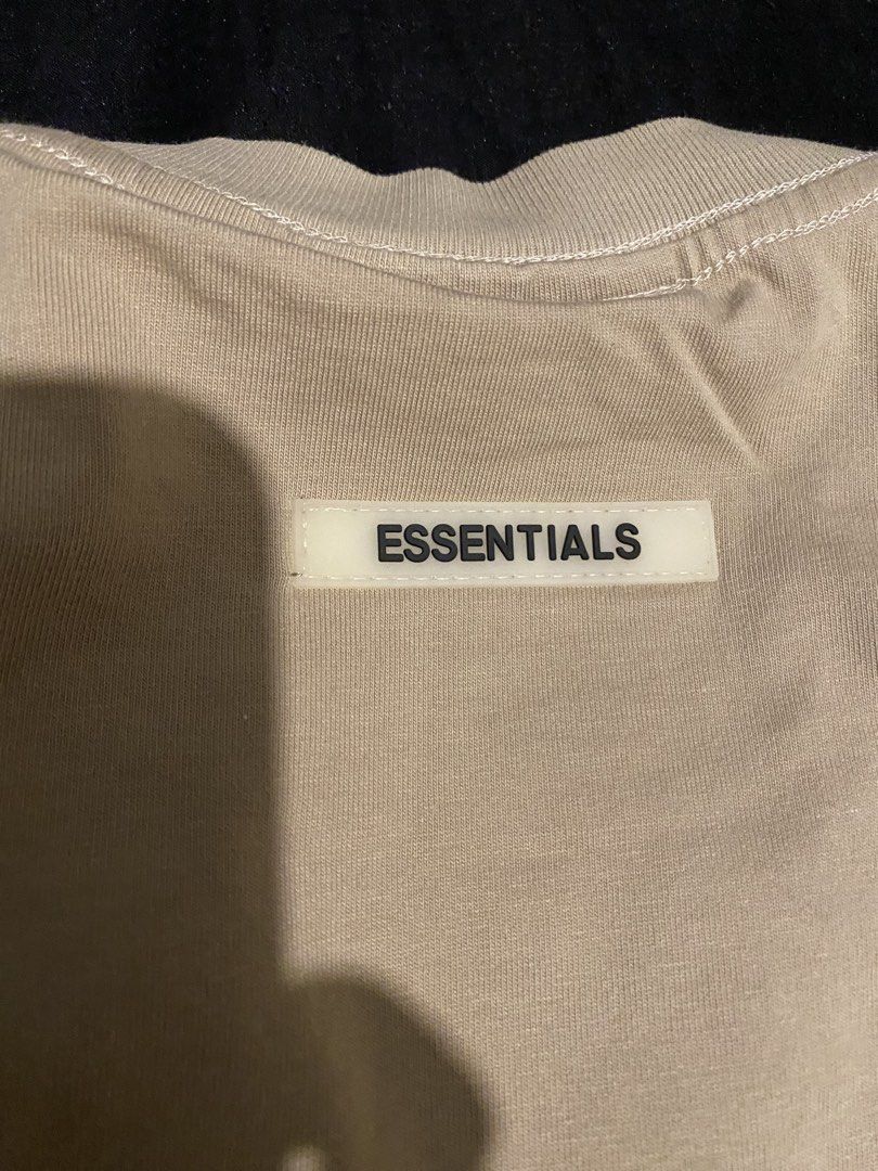 Fear of God Essentials T-Shirt - Beige (Category: Tshirts & Polo Shirts ) located in Manila. Submitted by izacksapo (Listing ID 1443091525, Image 3). Description: 📍Essentials T-Shirt -width: 23 Inch -length: 28 Inch - Good as new 📩📩📩 .