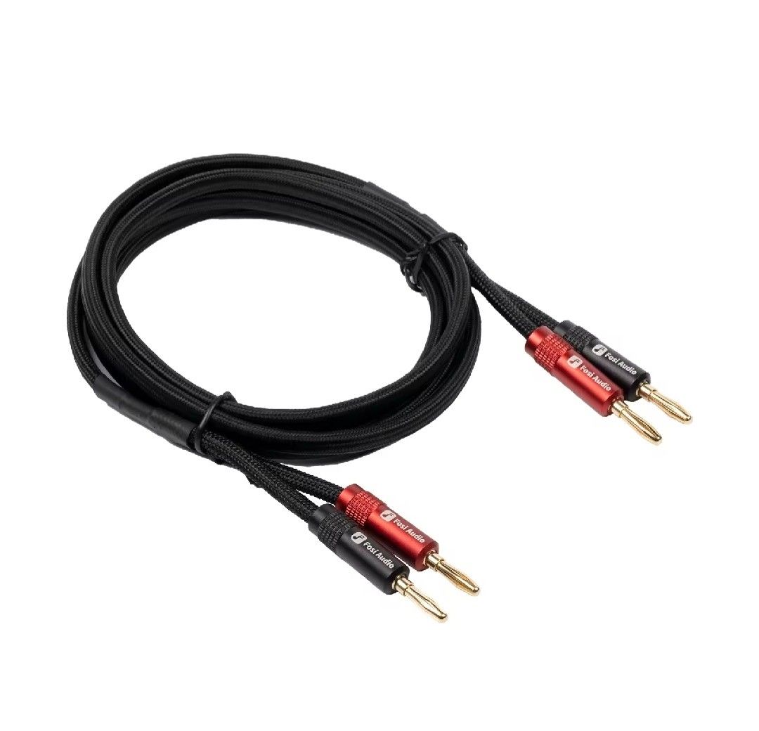 Fosi Audio Speaker Cable with Banana Plugs (2 x 1.8m)