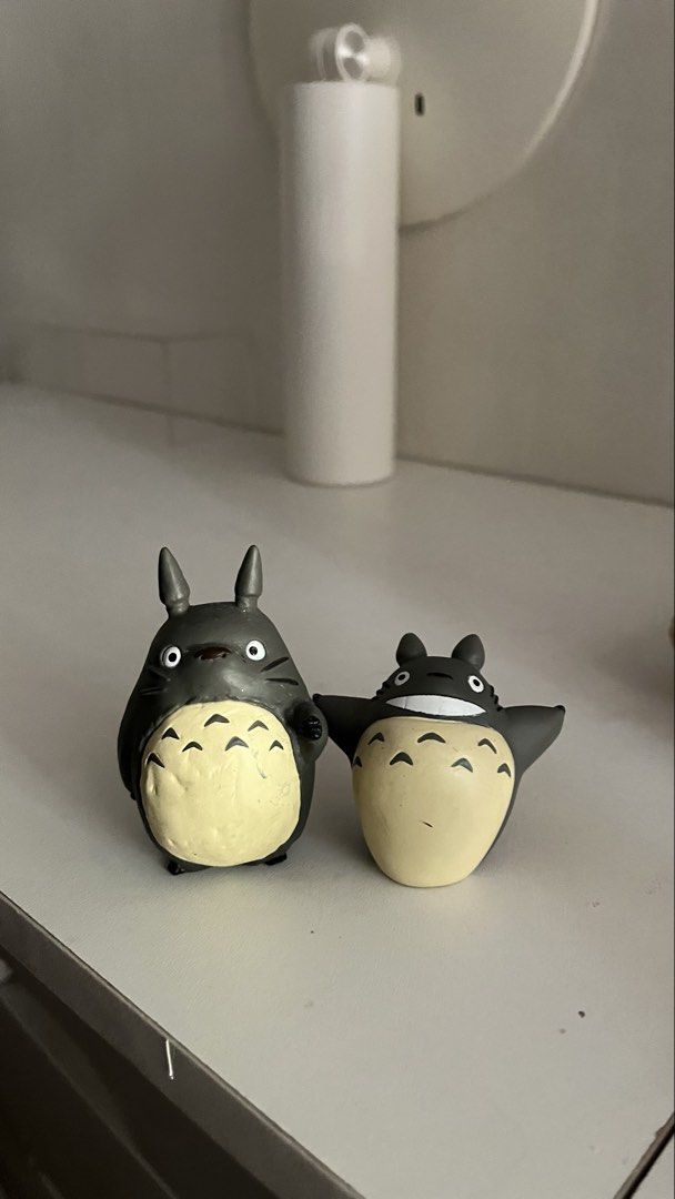 Ghibli totoro figures set (Category: Figurines & Statues) located in Bulacan. Submitted by femalethings (Listing ID 1443020693, Image 2). Description: as is has markings mop gcash bdo mod jnt .