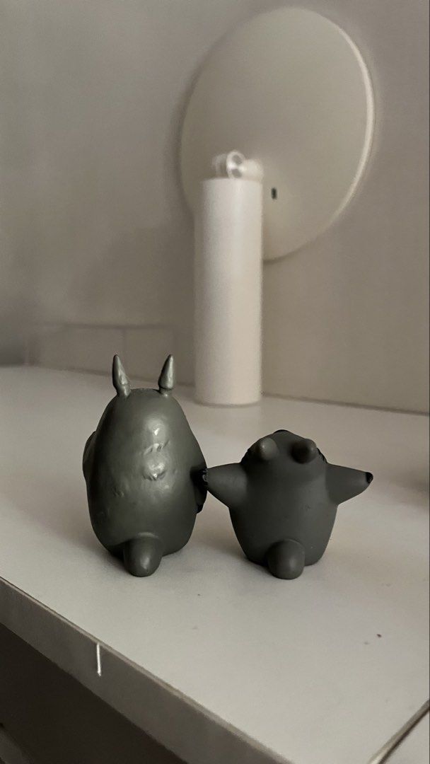 Ghibli totoro figures set (Category: Figurines & Statues) located in Bulacan. Submitted by femalethings (Listing ID 1443020693, Image 3). Description: as is has markings mop gcash bdo mod jnt .