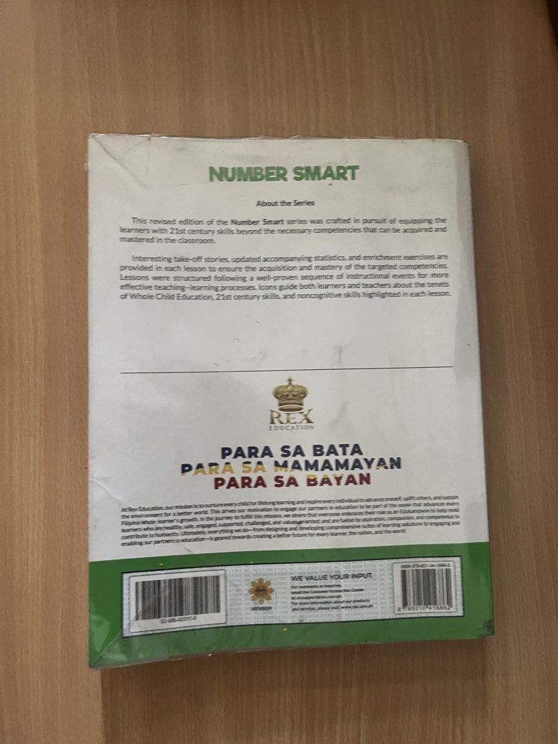 (Grade 2 Math) Number Smart: Worktext in Mathematics (Category: Textbooks) located in Manila. Submitted by TCC.ETC (Listing ID 1443027357, Image 2). Description: Preloved Grade 2 Textbook RFS: Old textbook that is currently not being used [GENERAL DESCRIPTION] TITLE: Number Smart: Worktext in Mathematics GRADE LEVEL: 2 AUTHOR/S: Perla Ambrosio Zotomayor, Ed.D. COORDINATOR/S: Daniel O. Castillo, Teodora Alturas Riel, Herminia D. Torres, *Ph.D. PUB