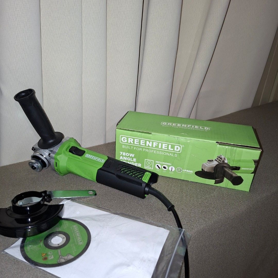 Greenfield 780w angle grinder (Category: Construction Tools & Equipment) located in Manila. Submitted by john-trade (Listing ID 1443068185, Image 2). Description: .