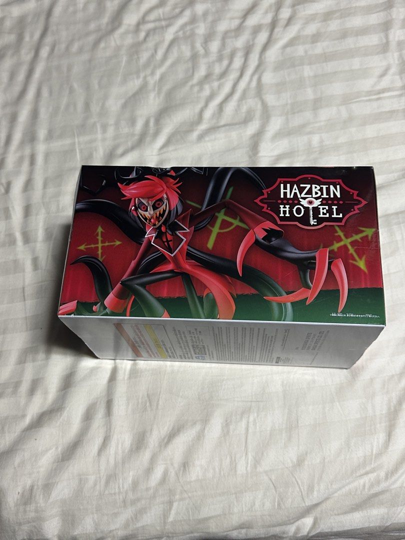 Hazbin Hotel Alastor Radio Demon Figure by Bandai (Category: Toy Figures) located in Singapore. Submitted by stetiado (Listing ID 1443045822, Image 2). Description: Hazbin Hotel Alastor Figure (Radio Demon) Condition: Brand new, box sealed Perfect for Hazbin Hotel fans and collectors Reason for selling: - Gifted, I already have one.