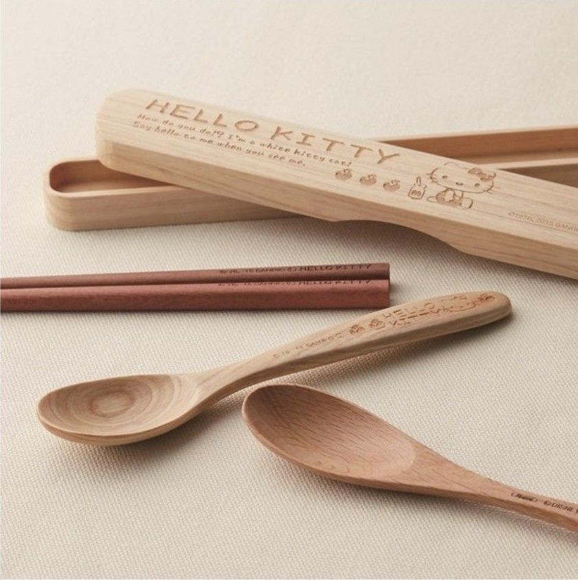 Hello kitty wooden chopsticks