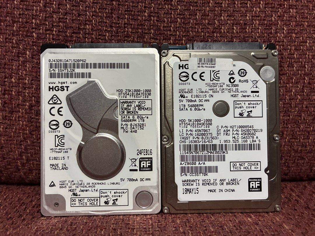 HGST 2.5 inch Hard Drive 1 TB