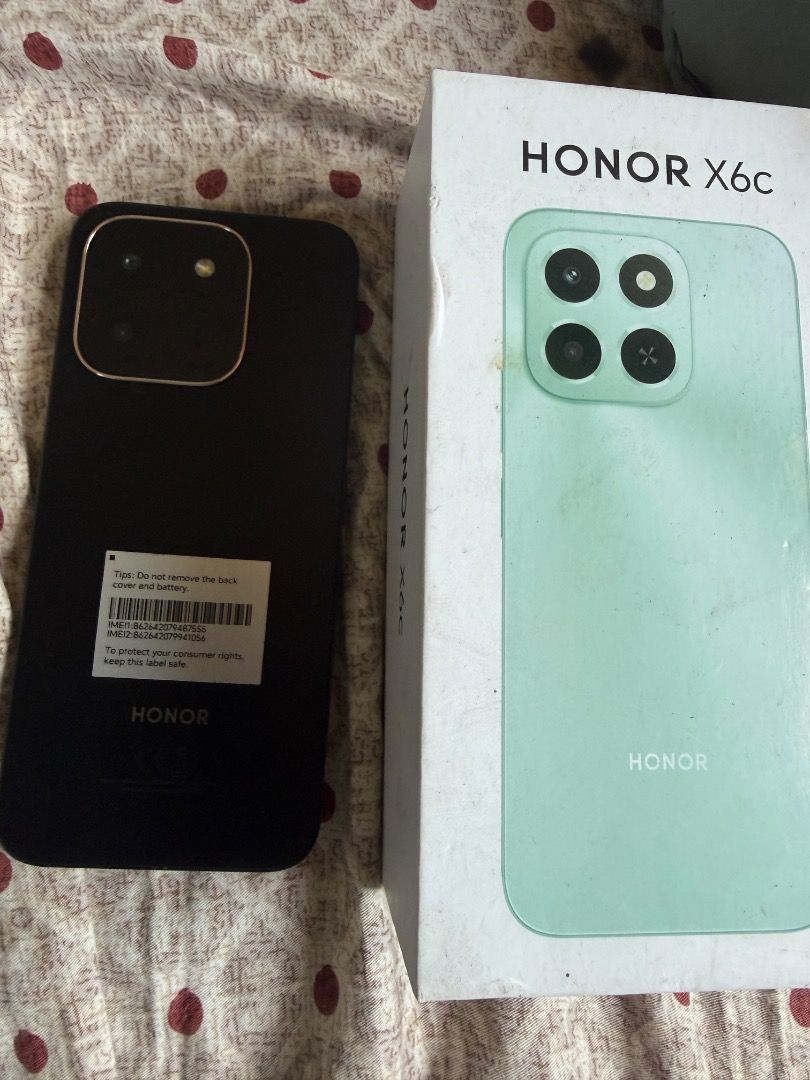 Honor X6C 6GB RAM 256GB (Category: Android Others) located in Cavite. Submitted by russellgar27460 (Listing ID 1442994906, Image 3). Description: HONOR X6c 6GB/128GB Good condition, no issues, smooth performance. Location: Dasmariñas, Cavite. Price: ₱6,500 (negotiable)..