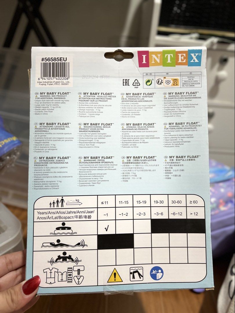 Intex baby float (Category: Bathtub & Bath Accessories) located in Manila. Submitted by kitares (Listing ID 1443091555, Image 2). Description: Used once.