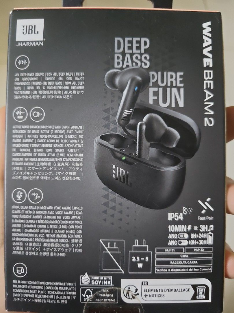 JBL Wave Beam 2 True Wireless Earbuds - Black478400532290611201