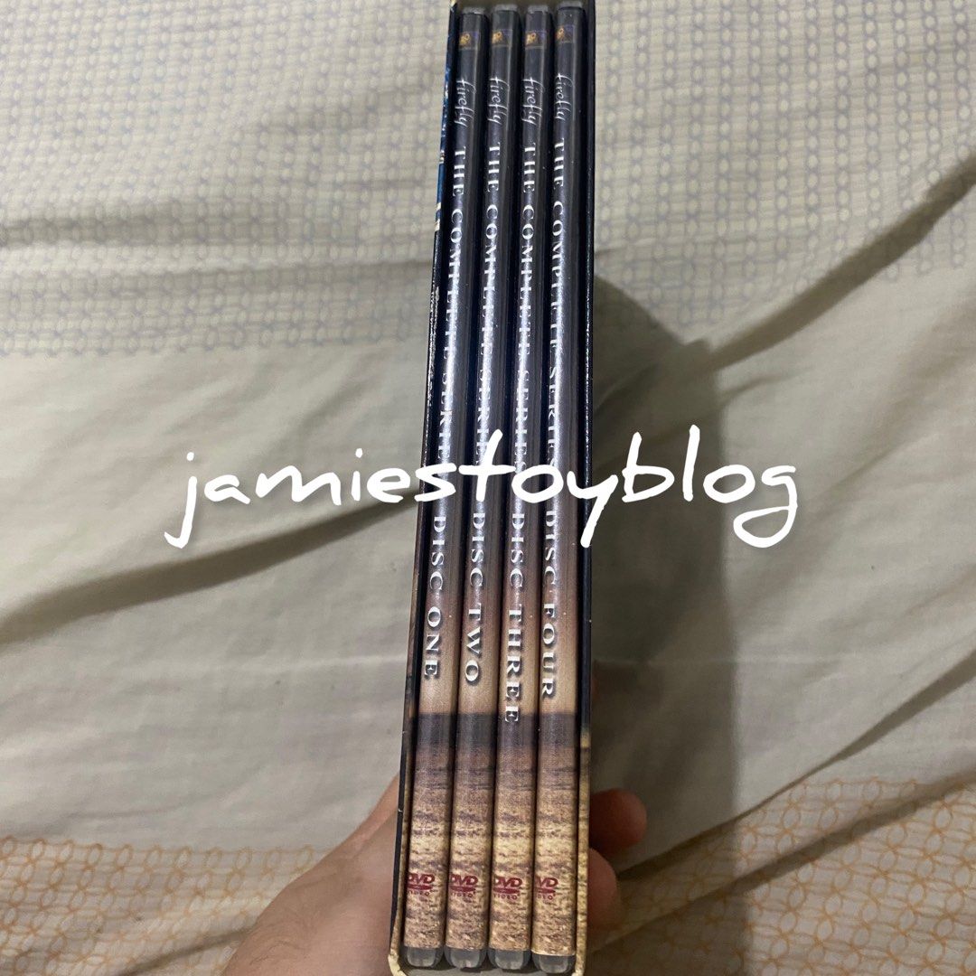 Joss Whedon's Firefly The Complete Series DVD Box Set (Category: CDs & DVDs) located in Quezon City. Submitted by ohitsninja (Listing ID 1443056892, Image 3). Description: - Own the complete Joss Whedon's Firefly series on DVD. - Includes all episodes of the cult classic sci-fi show. - Perfect for fans of space westerns and adventure. - Box set contains discs one through four. - A rare and sought-after item for collectors. As is Pay by Gcash Deli