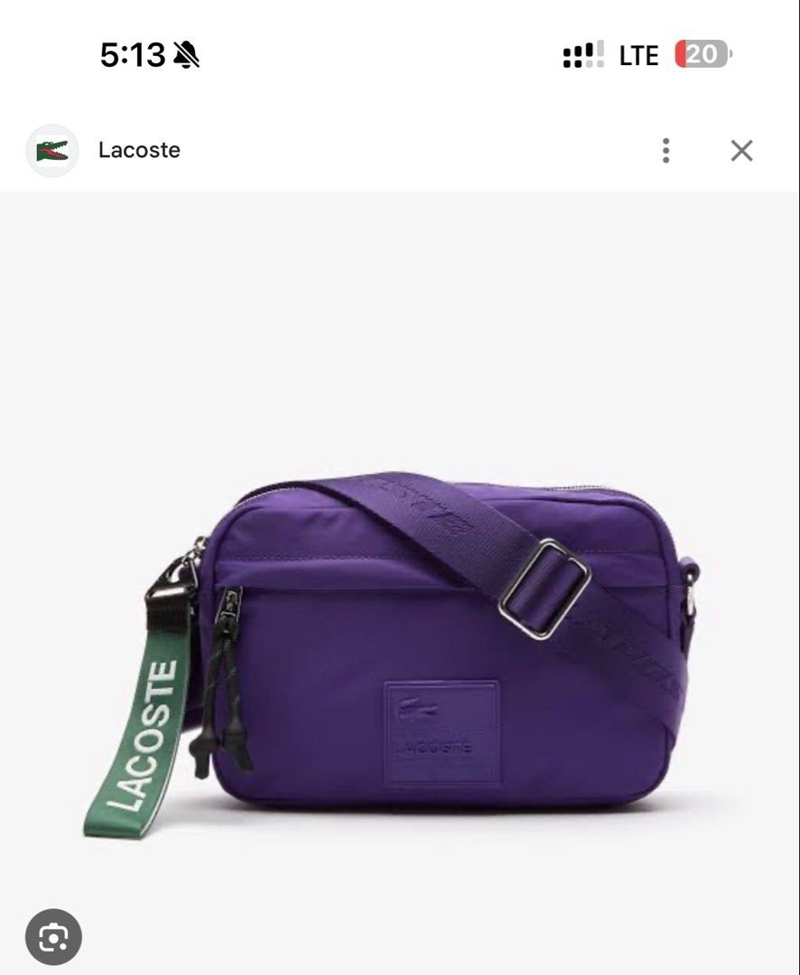 Lacoste Monogram Tote Bag (Category: Luxury Bags & Wallets) located in Davao. Submitted by genevievec57622 (Listing ID 1443020096, Image 3). Description: - Authentic Lacoste white and blue monogram tote bag. - Classic design with comfortable top handles. - Spacious interior, ideal for carrying all your essentials. - Versatile and stylish, perfect for everyday use or travel. - Easily matches with various outfits..