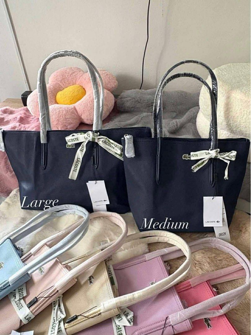 Lacoste tote bag medium & large sizes (Category: Tote Bags) located in Manila. Submitted by raya021 (Listing ID 1443077495, Image 1). Description: .