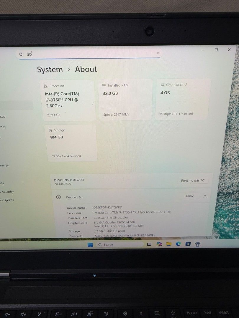 Lenovo ThinkPad Intel Core i7 Laptop478485440553953281