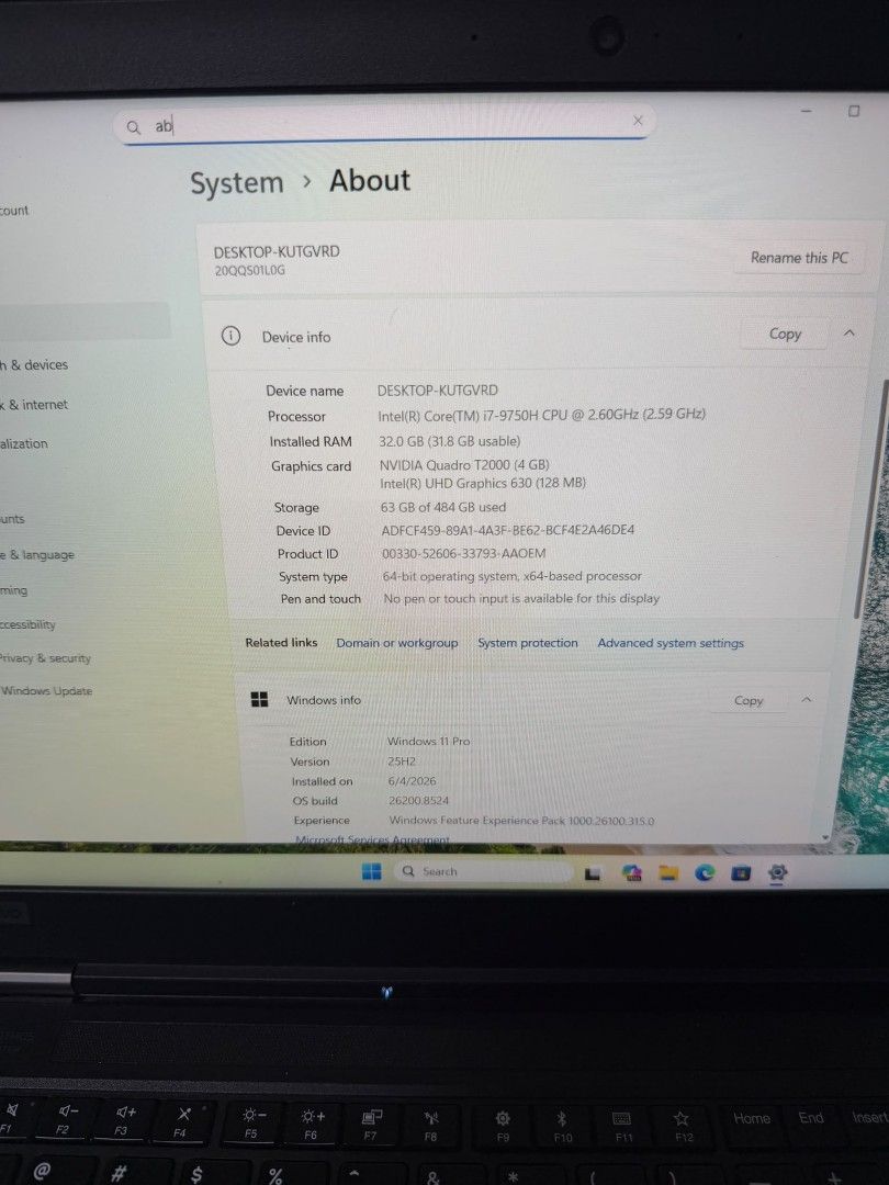 Lenovo ThinkPad Intel Core i7 Laptop478485440553953285