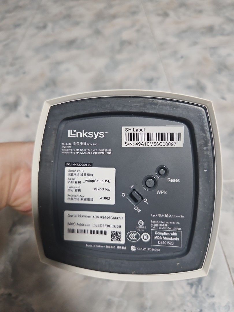 Linksys Wi-Fi 6 MX4200 Extender478522135334758402