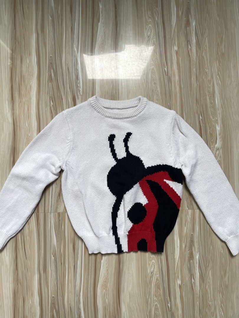 Little Mo&Co. White Ladybug Knit Sweater (Category: Longsleeves) located in Pasig City. Submitted by lmtvvv (Listing ID 1442997304, Image 2). Description: For 1-3 years old Super nice quality.