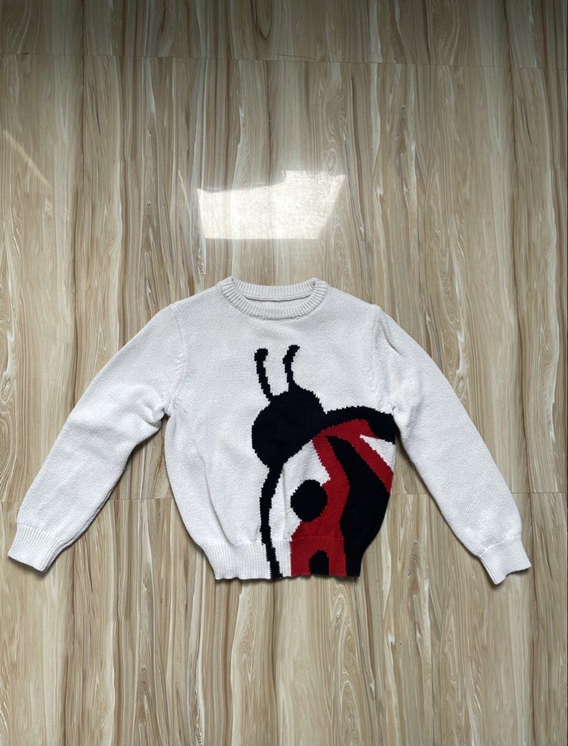 Little Mo&Co. White Ladybug Knit Sweater (Category: Longsleeves) located in Pasig City. Submitted by lmtvvv (Listing ID 1442997304, Image 1). Description: For 1-3 years old Super nice quality.