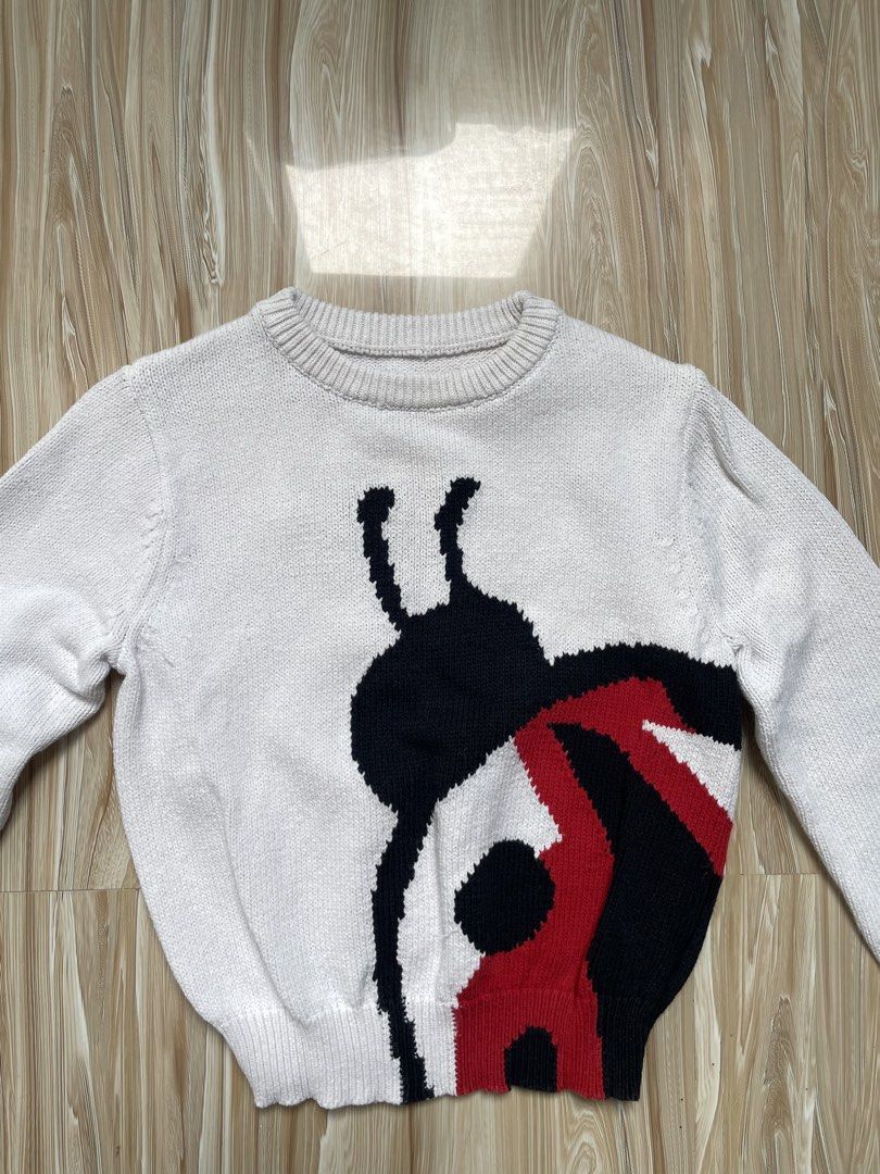 Little Mo&Co. White Ladybug Knit Sweater (Category: Longsleeves) located in Pasig City. Submitted by lmtvvv (Listing ID 1442997304, Image 3). Description: For 1-3 years old Super nice quality.