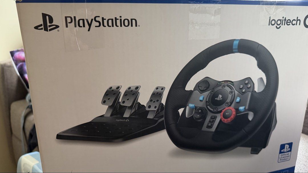 Logitech G29 Driving Force Shifter & Wheel for PlayStation (Category: Controllers) located in Quezon City. Submitted by adiladi555 (Listing ID 1442994472, Image 2). Description: Logitech G29 (Complete Set) with box 18k brand new price Loc: QC near Trinoma All working RUSH Rfs: need funds.