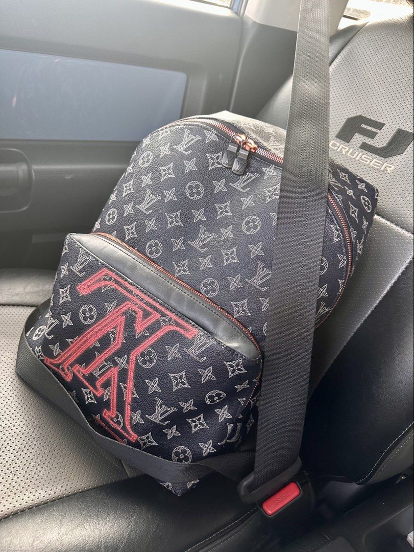 Louis Vuitton Apollo Upside Down Backpack RARE (Category: Luxury Bags & Wallets) located in Quezon City. Submitted by _legitAF (Listing ID 1442986756, Image 2). Description: For sale only!! Ultra Rare Louis Vuitton Apollo Backpack Monogram Ink Navy Blue Upside Down Only 5 Pieces produced here in PH 9/10 Condition Authenticated by Entrupy Dustbag Authentic Money back!! Meet up preferably in Sun Residences Condo, QC area .