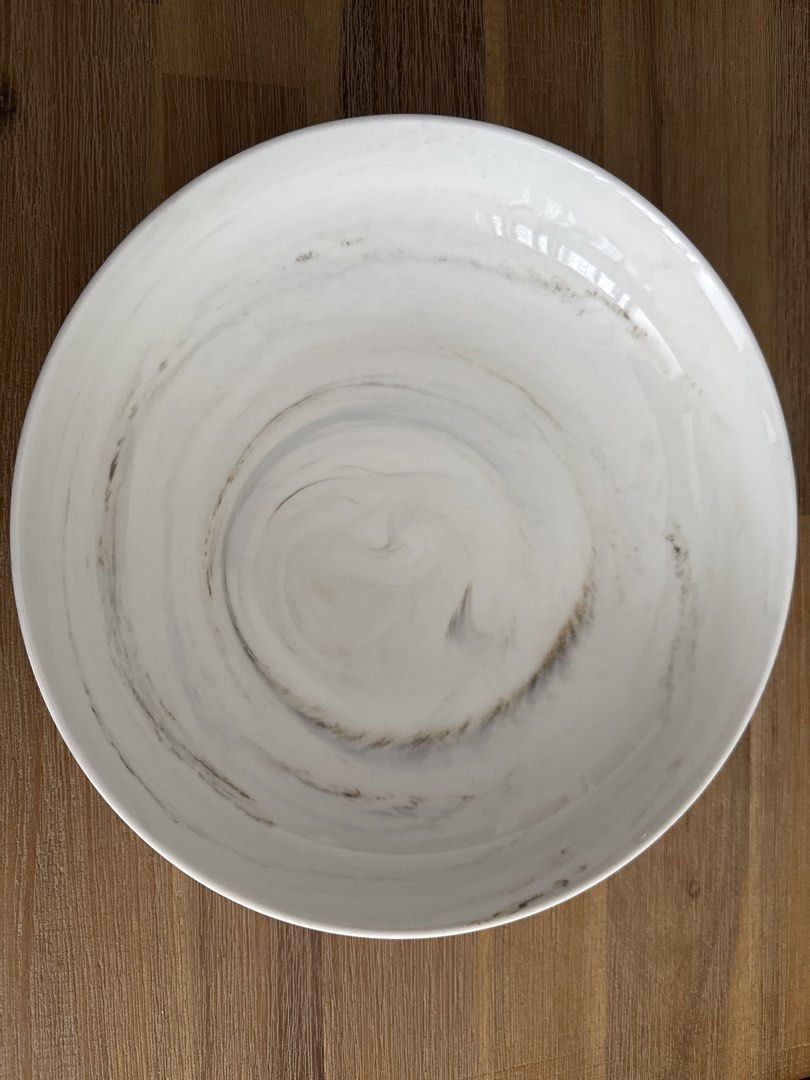 Luzerne Marble Deep Round Coupe Plate 26cm