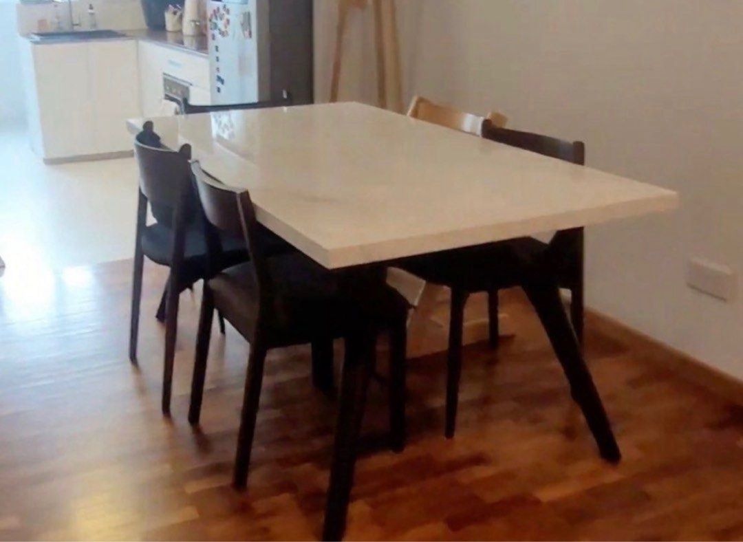 Marble Top Dining Table