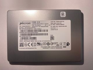 Micron 1300 2.5" 256GB SATA SSD Solid State Drive488597595651450880