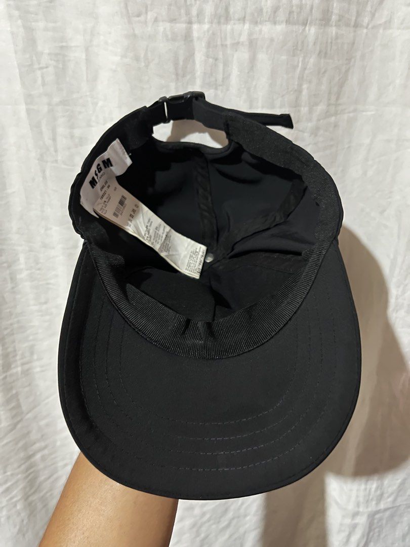 MSGMLANO Black Baseball Cap (Category: Caps & Hats) located in Davao. Submitted by streetsight (Listing ID 1443067762, Image 3). Description: - Authentic MSGM cap - Features iconic MSGM logo on the front - Adjustable strap for a comfortable, personalized fit - Crafted in Italy - Ideal for everyday style and casual wear.