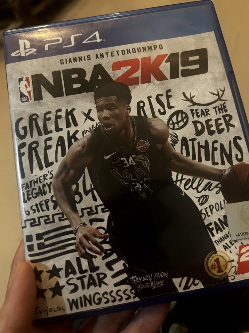 NBA 2K19 PS4 Game (Category: PlayStation) located in Caloocan City. Submitted by bellepot1105 (Listing ID 1443047118, Image 1). Description: - NBA 2K19 for PlayStation 4 - Features Giannis Antetokounmpo on the cover - Case included - Perfect for basketball fans.