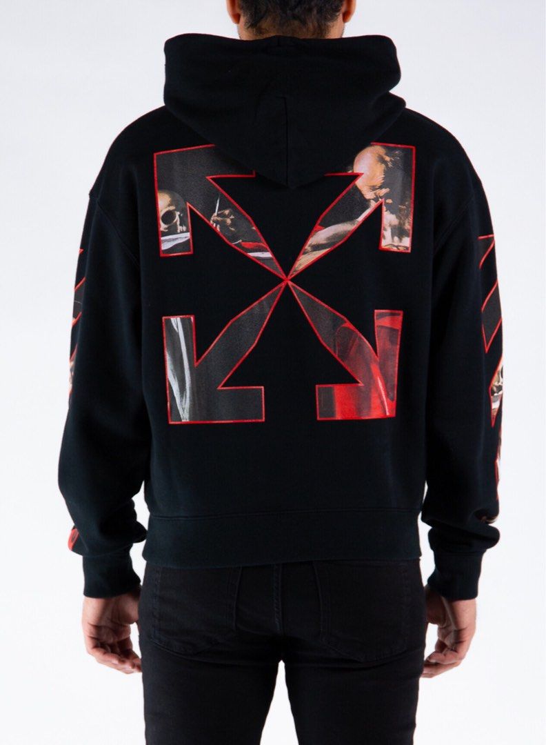 OFF WHITE (Category: Hoodies) located in Johor Bahru. Submitted by syla2nd (Listing ID 1443056143, Image 3). Description: VERY GOOD CDTN RARE JARANG TIMBUL SMALL SIZE PIT 24 LABUH 25 AUTHENTIC .