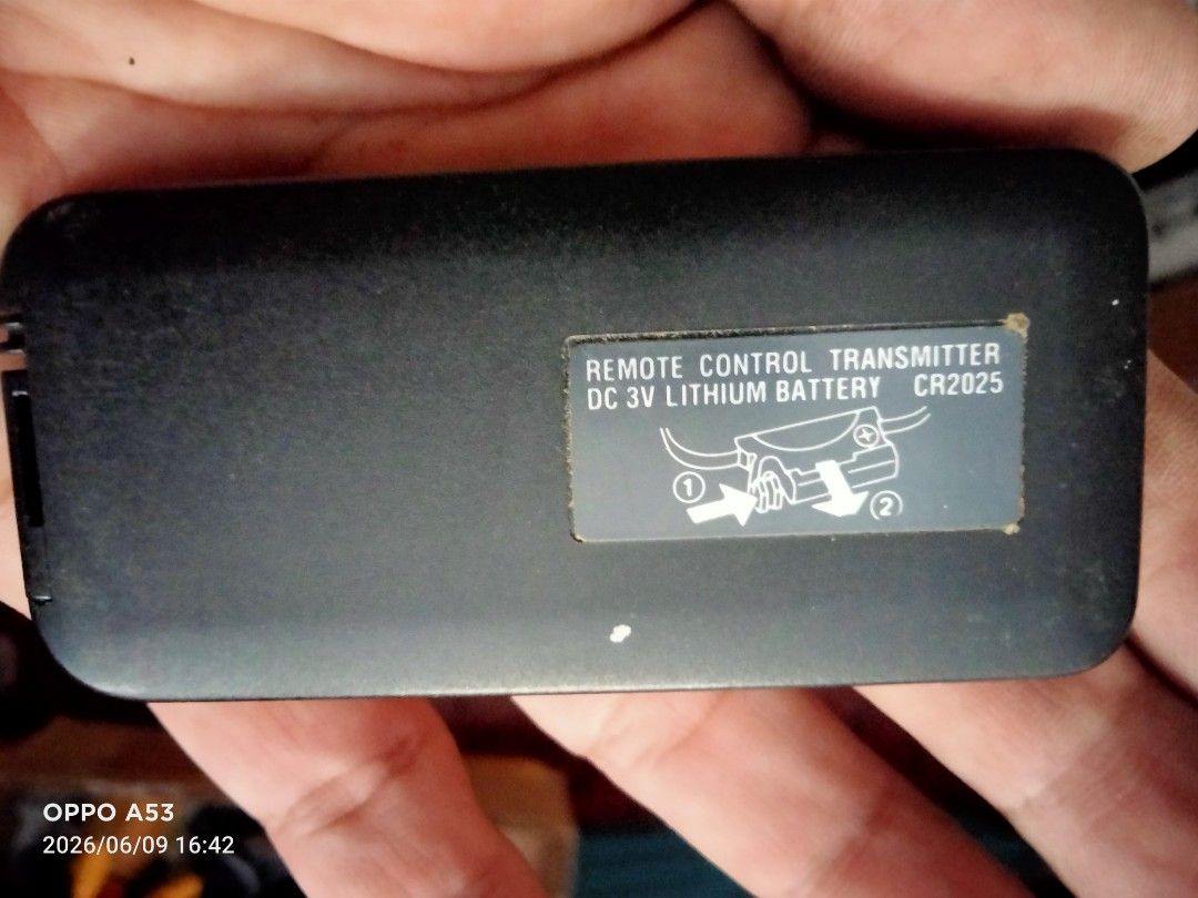 Panasonic Audio System Remote Control RAK-CH905WK (Category: Other Audio Equipment) located in Binan City. Submitted by rpute (Listing ID 1442986871, Image 2). Description: - Original Panasonic remote control for audio system - Model: RAK-CH905WK - Compatible with CD, Tape, and FM/AM Tuner - Features: Volume, Mute, Sleep functions - Battery type: CR2025 🚚 Delivery: Lalamove | J&T | LBC (Nationwide) 💳 Payment: GCash / Cash (payment first priorit