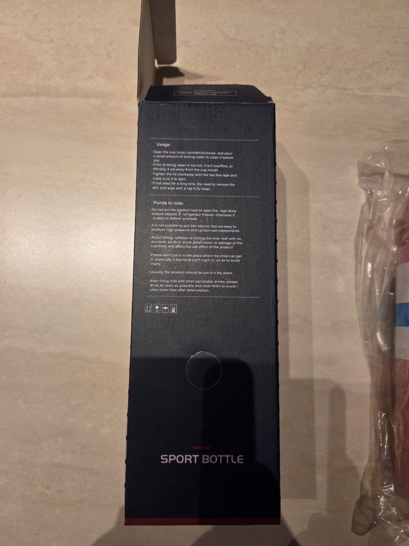 Pink Sport Bottle 600ml Hot/Cold478598453506887683