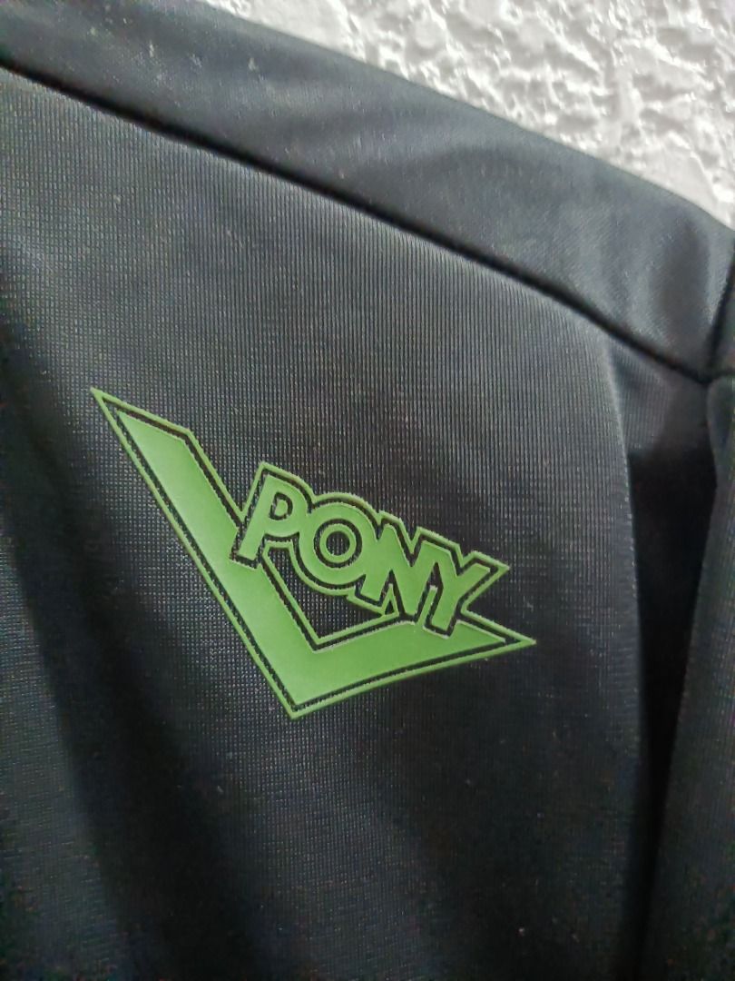 (PRICE DROP) - PONY GREEN/BLACK COLORWAY TRACK JACKET (Category: Coats, Jackets and Outerwear) located in Calamba. Submitted by rootsph (Listing ID 1442973456, Image 2). Description: Details: Fits Large Dimes: 22.5W x 27L Color: Black / Green Condition: Excellent, looks like new, no issue, complete tags Please manage your expectation, item being sold is preloved and not brand new unless stated otherwise. Major and minor issues will be declared. S