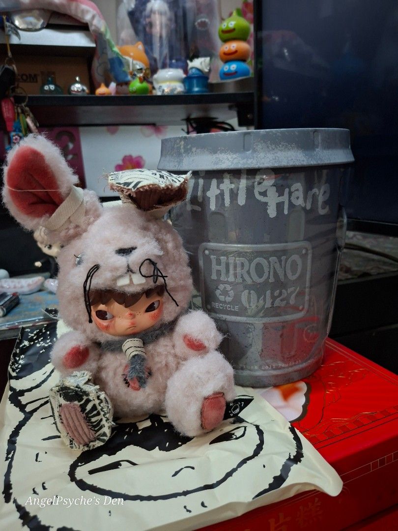 Pop Mart Hirono Set (Category: Designer & Blind Box Toys) located in Guiguinto. Submitted by angelpsyche (Listing ID 1443000609, Image 2). Description: >>>>>FOR SALE<<<<< Pop Mart Hirono Little Hare Plush (Pink) and Little Mischief Blind Box bundle Note: > the Little Hare cansiter is NOT included >its unsealed/ confirmed content for photo purposes. it is never used. > Little Mischief is sealed *Add 300 if you wanted the Little Hare canister for b