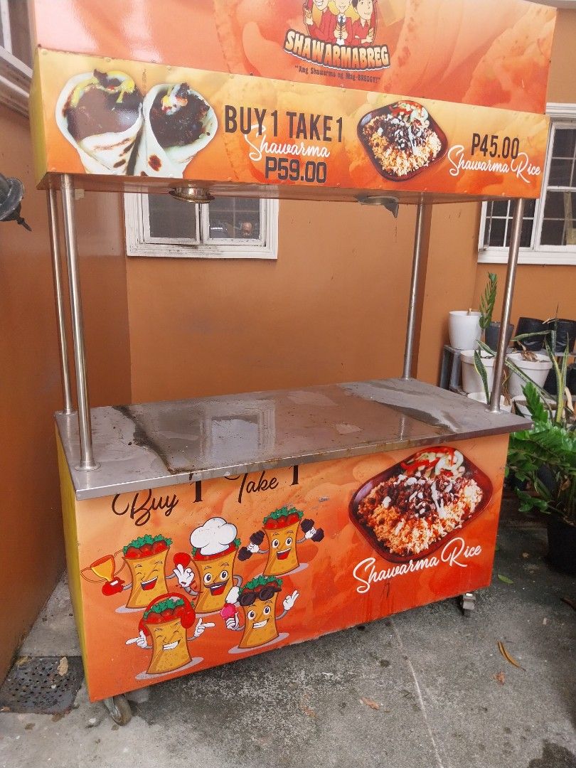 Pre-owned Foodcart (Category: Food Organization & Storage) located in Quezon City. Submitted by rolandrf37959 (Listing ID 1442965498, Image 1). Description: For sale: Pre-owned food cart. Stainless steel top, with wheels. Start your business now!.