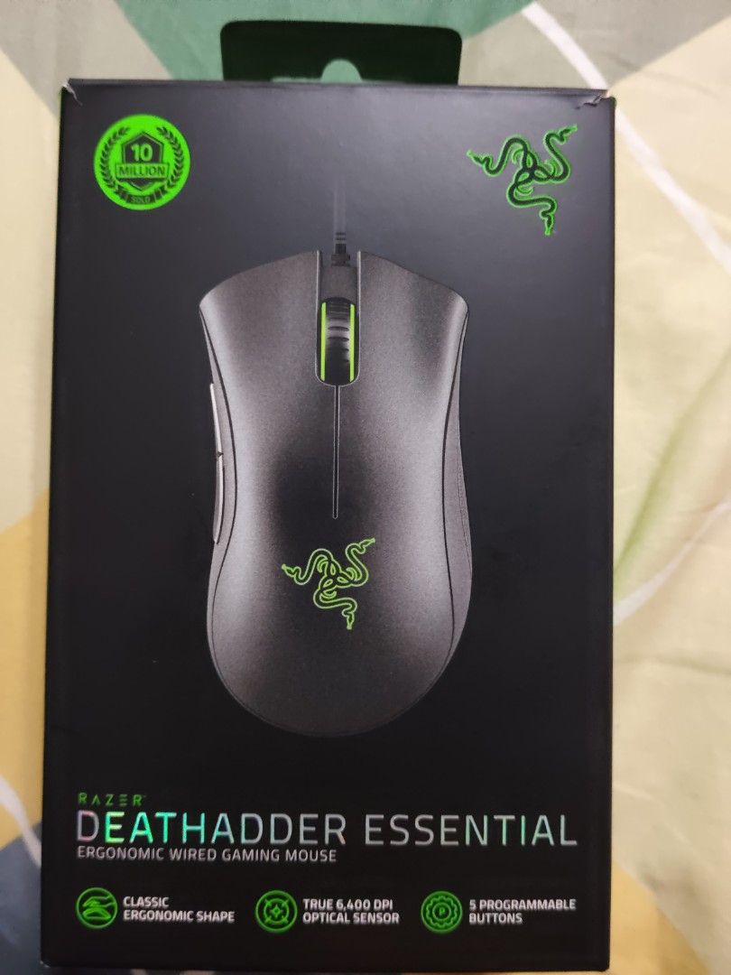 Razer DeathAdder Essential Ergonomic Wired Gaming Mouse478514838262917120