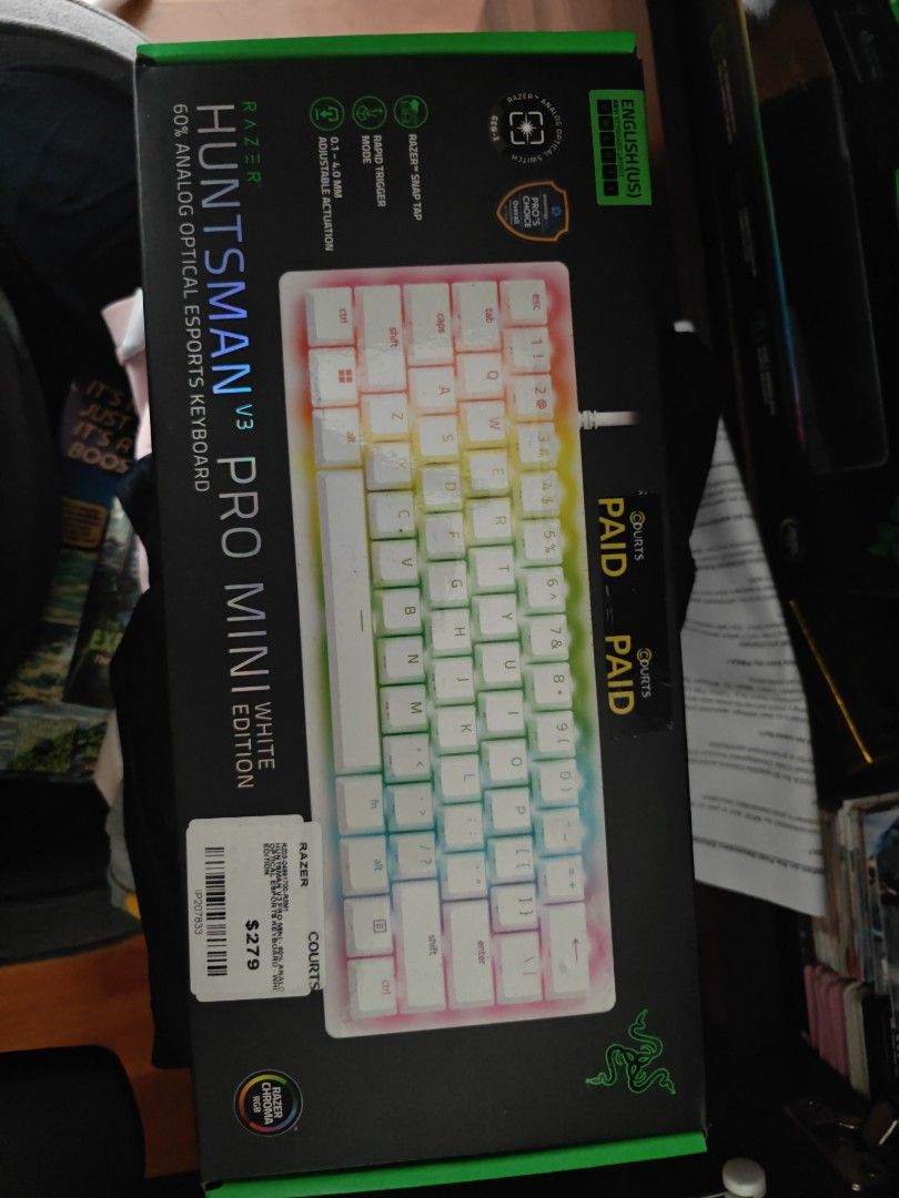 Razer Huntsman V3 Pro Mini White Edition Keyboard