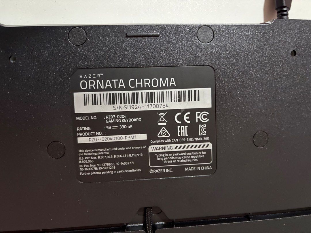 Razer Ornata Chroma Gaming Keyboard478523975408046082