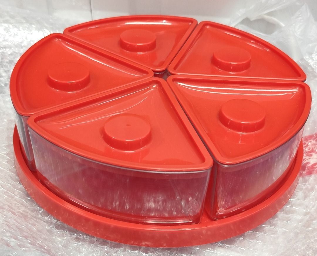 Rotating Storage Containers Tray Vintage
