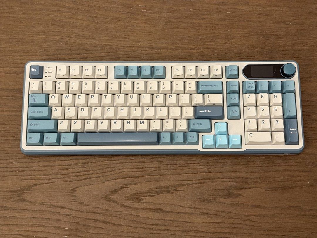 Royal Kludge RK S98 Mechanical Keyboard (Category: Computer Keyboard) located in Quezon City. Submitted by jasperfau (Listing ID 1443082938, Image 1). Description: Selling my Royal Kludge S98 mechanical keyboard in good working condition 2,950 ONLY! - Keyboard only (no more box) - Brown Switches - All keys, wireless, and RGB functions working properly - Arrow keycaps newly replaced - Some light scratches on mini display, please see pics - SRP is 